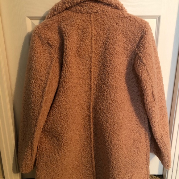 KENNETH COLE Faux Fur Shearling Coat - Picture 9 of 9
